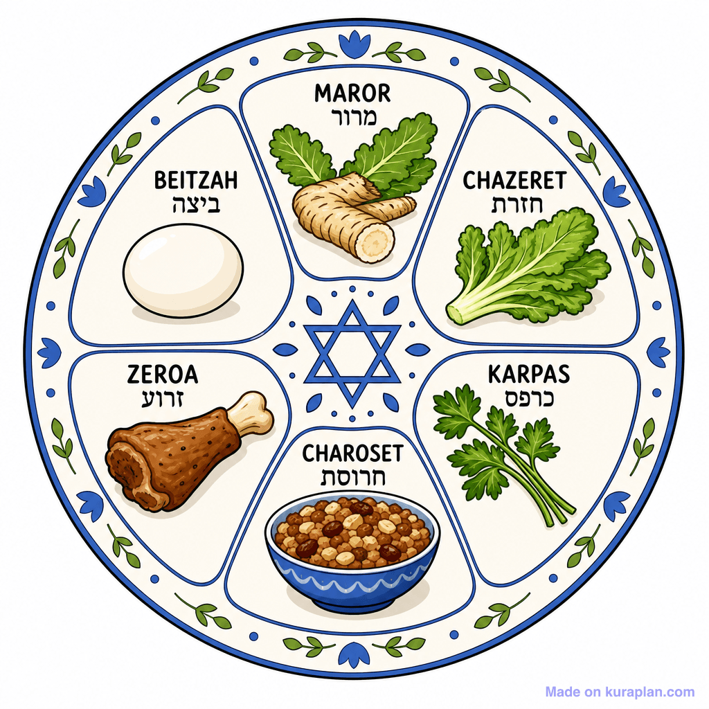 Jewish Seder Plate