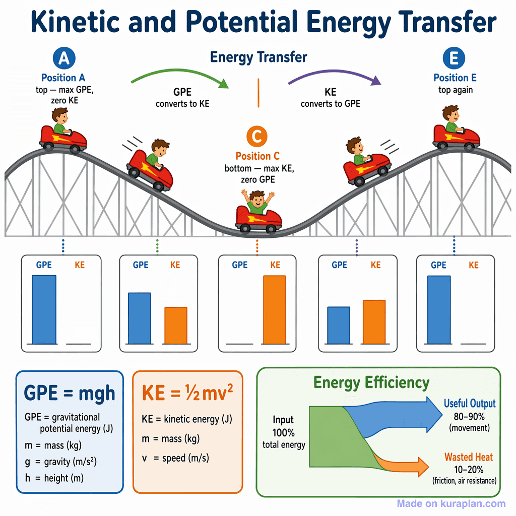 Kinetic and Potential Energy Transfer (simple)