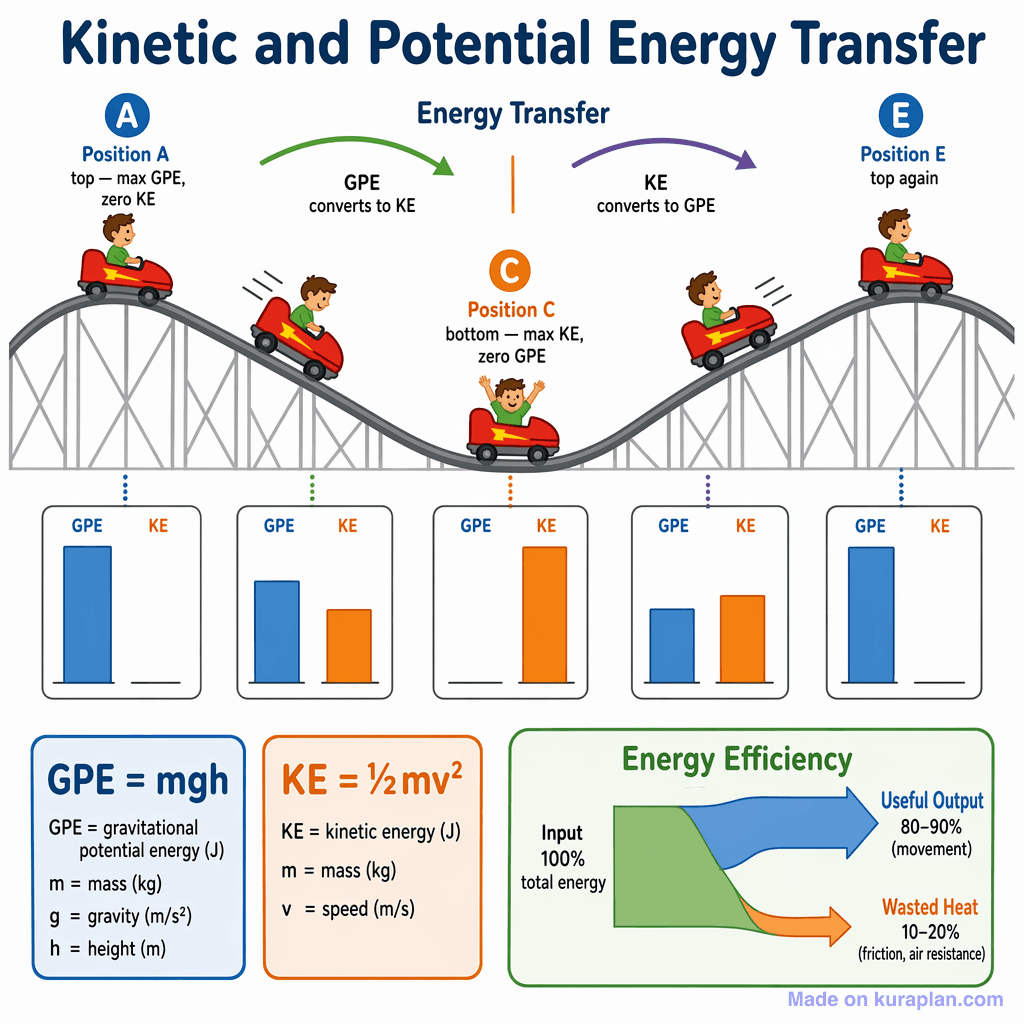 Kinetic and Potential Energy Transfer (simple)