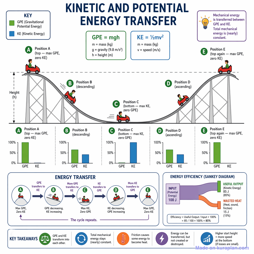 Kinetic and Potential Energy Transfer (detailed)