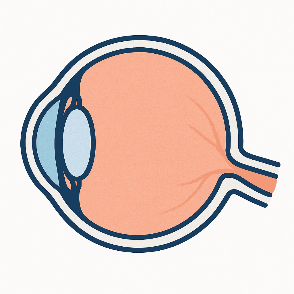 Human eye — cross section (unlabeled)