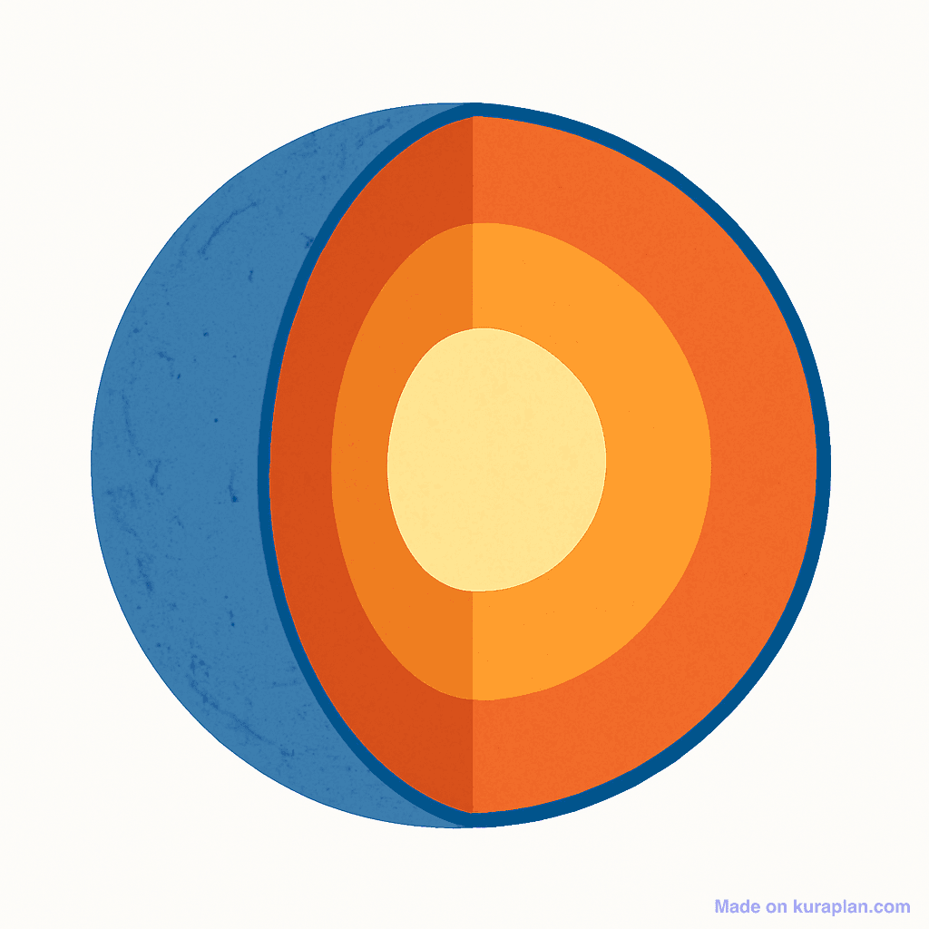 Earth — internal layers cross-section