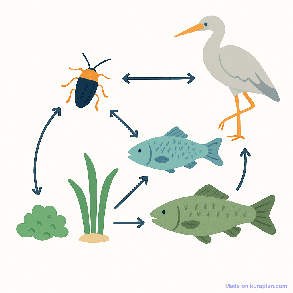 Pond food web (unlabeled)
