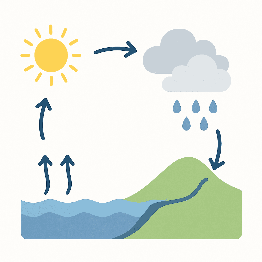 Water cycle (unlabeled)