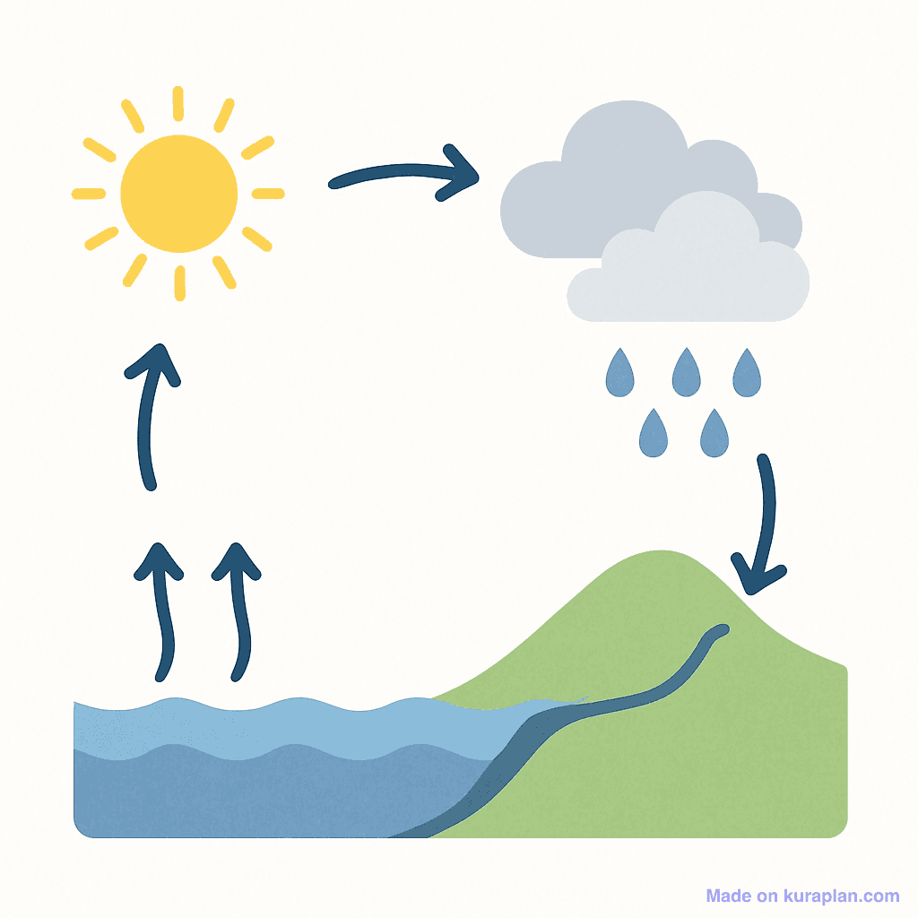 Water cycle (unlabeled)