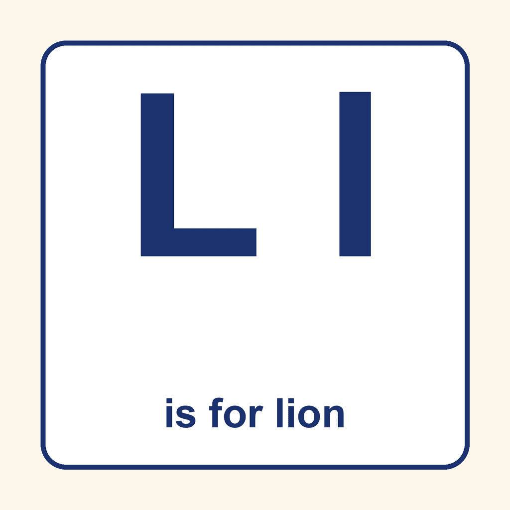 Letter Card — Ll (lion)