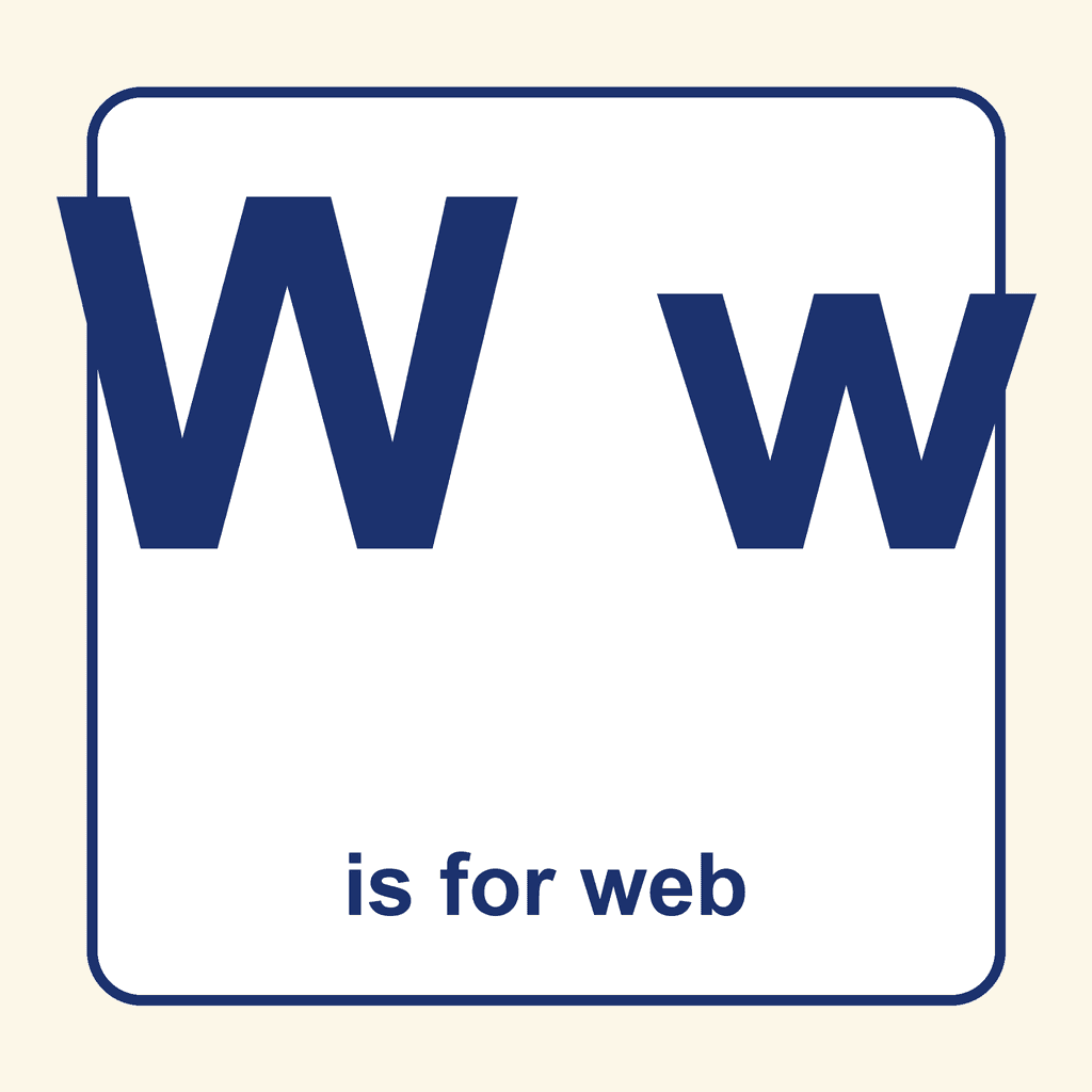 Letter Card — Ww (web)