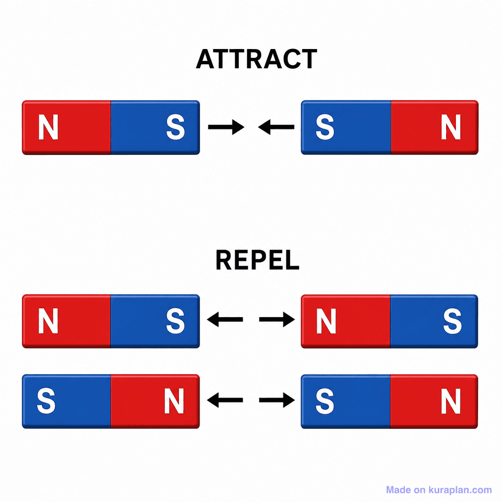 Magnet Attract Repel Bar