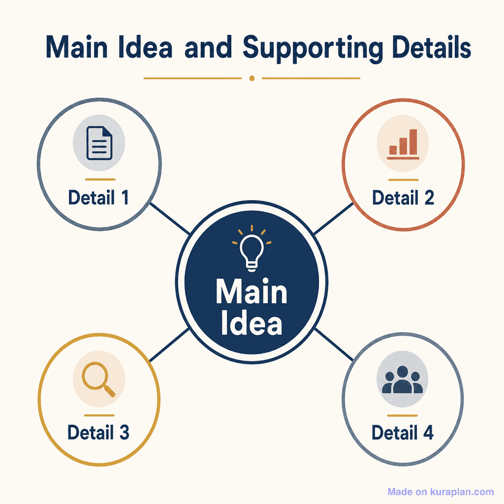 Main idea and supporting details