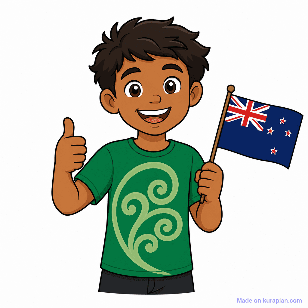 Mascot Kid Maori Koru Shirt