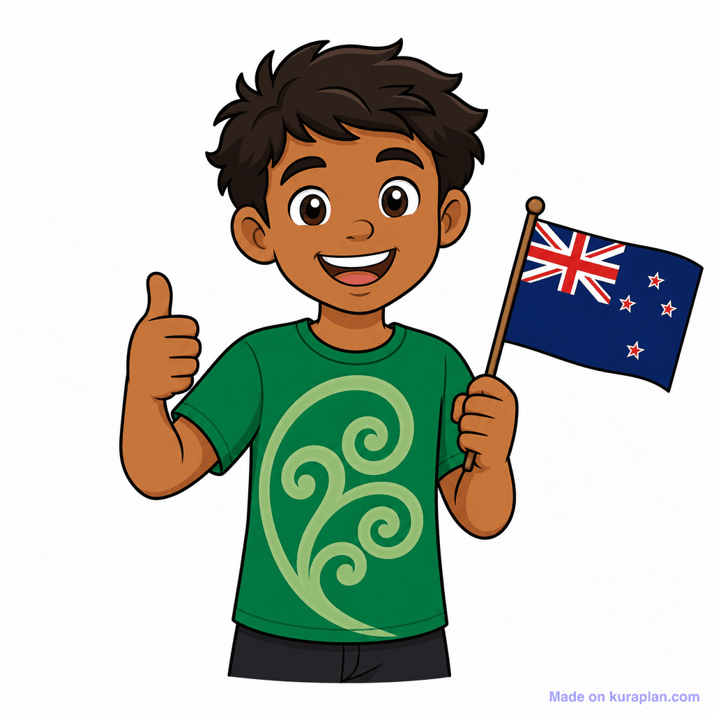 Mascot Kid Maori Koru Shirt
