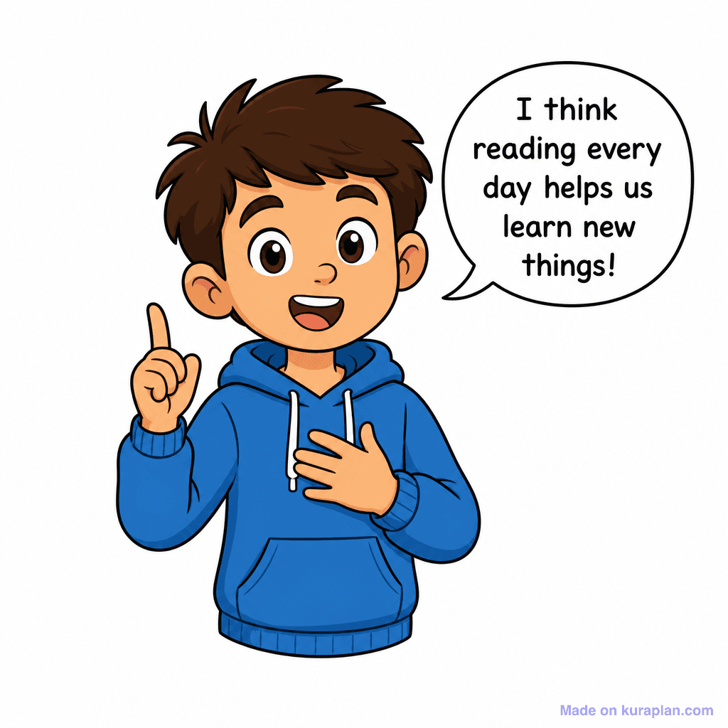 Mascot Kid Talking Speech