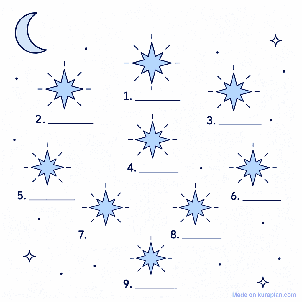 Matariki Star Cluster (simple, unlabeled)