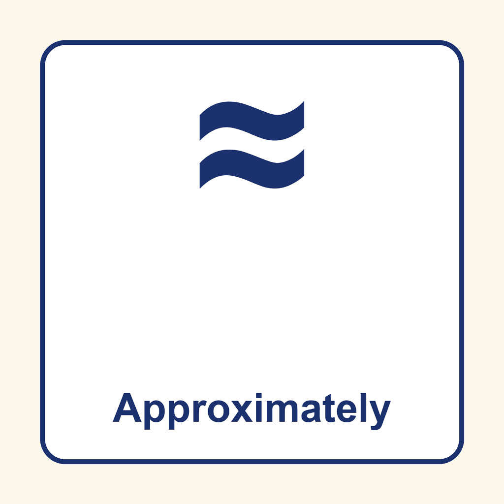 Math Symbol — ≈ (Approximately)