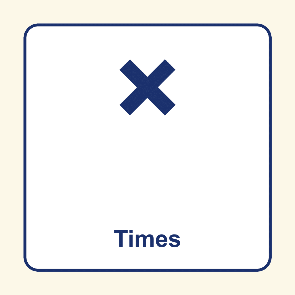 Math Symbol — × (Times)