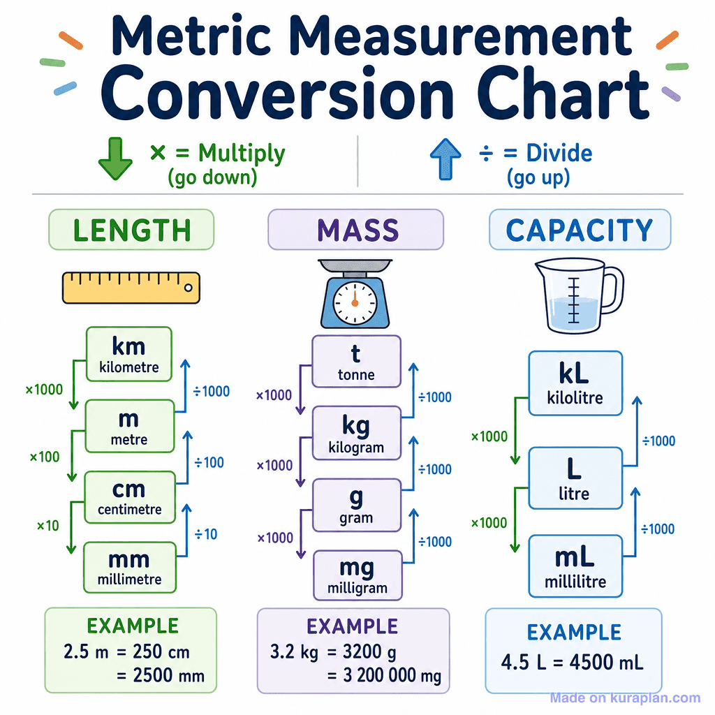 Metric Measurement Conversion Chart (simple)