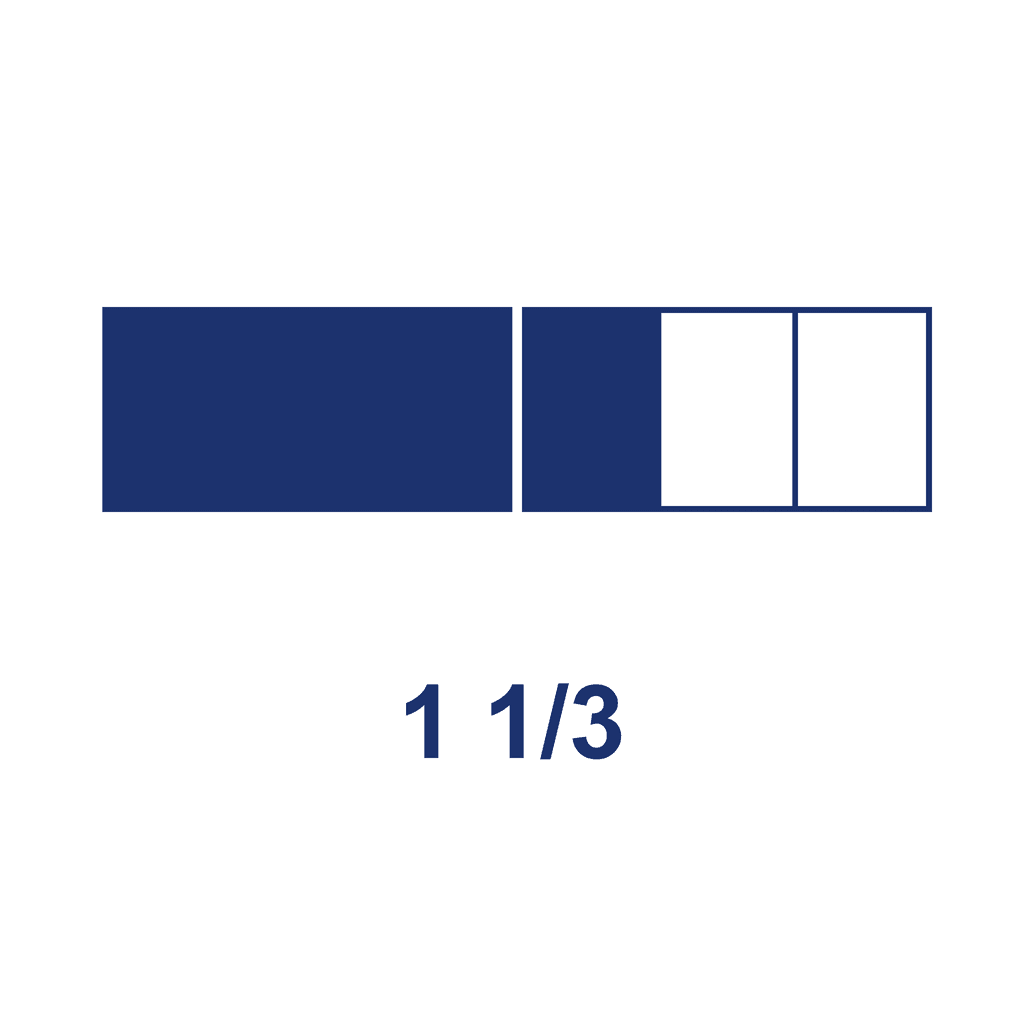 Mixed Number — 1 1/3