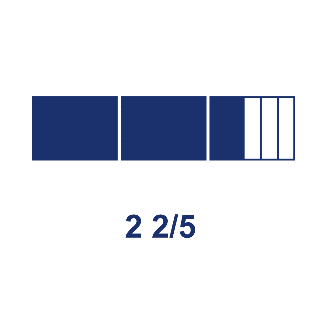 Mixed Number — 2 2/5