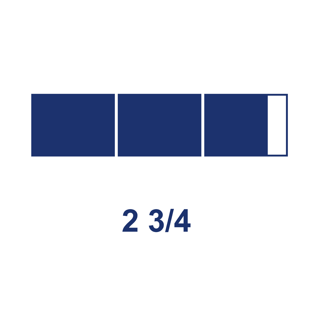 Mixed Number — 2 3/4