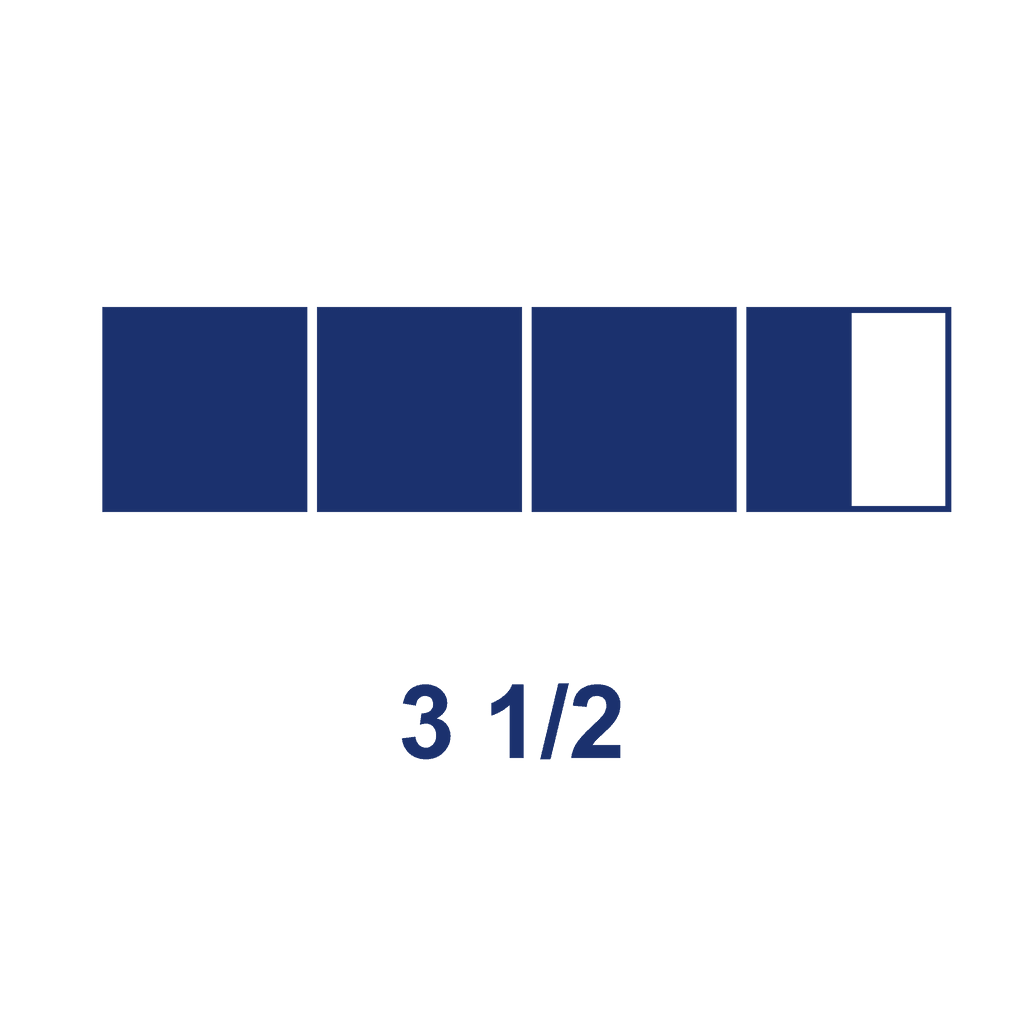 Mixed Number — 3 1/2