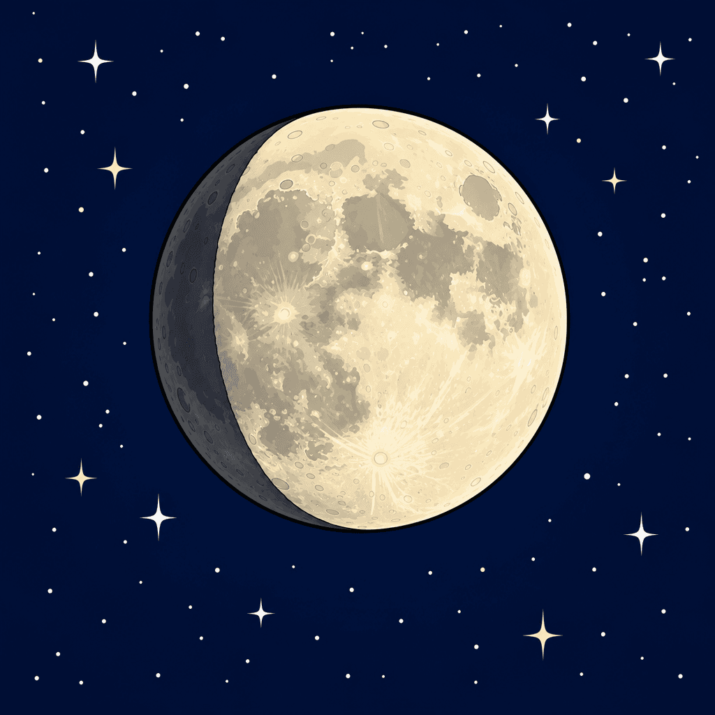 Waxing Gibbous Moon