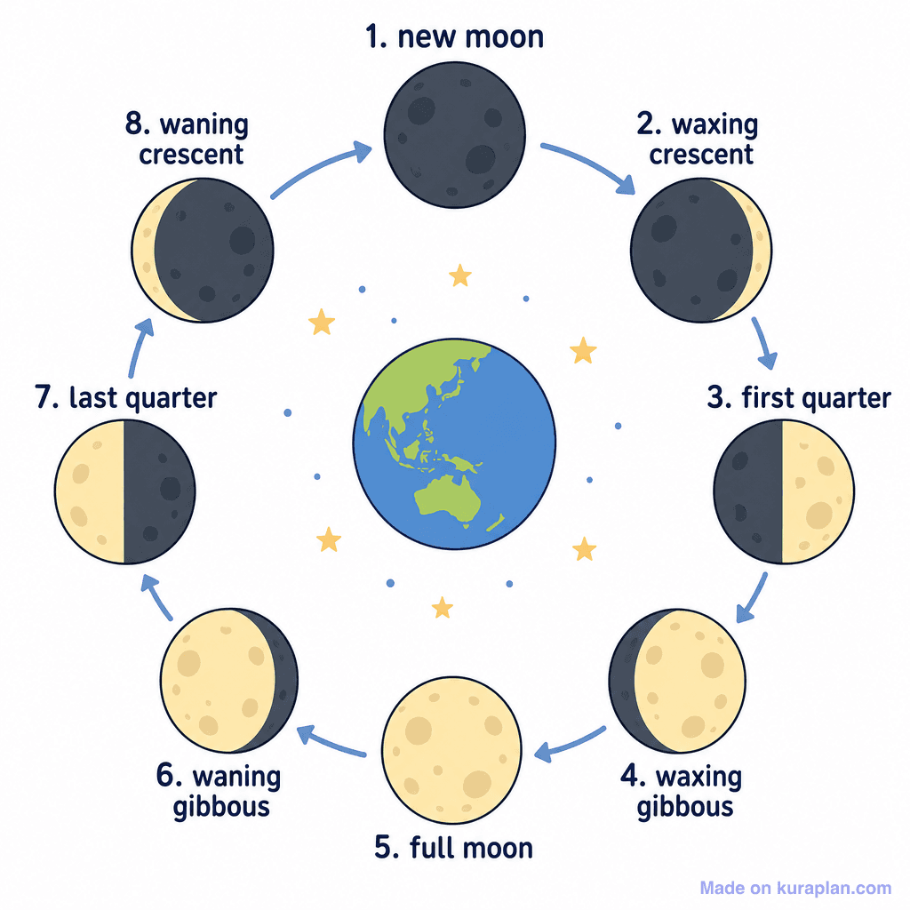 Phases of the Moon (simple)