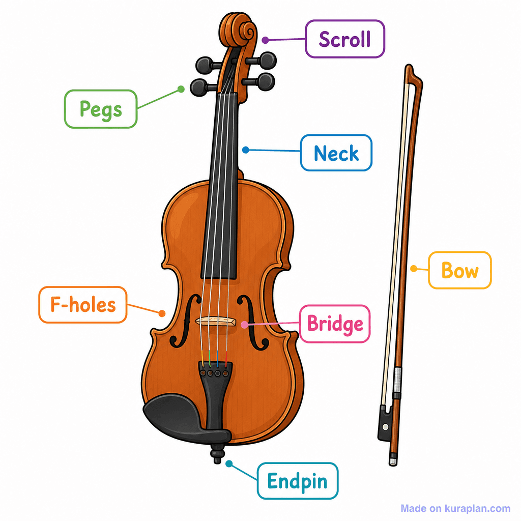 Music Cello Labelled