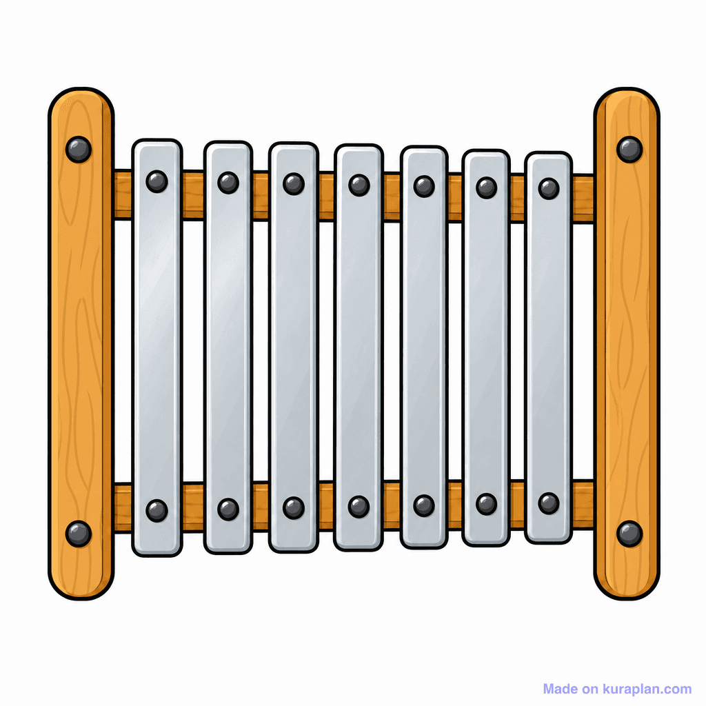Music Glockenspiel Labelled