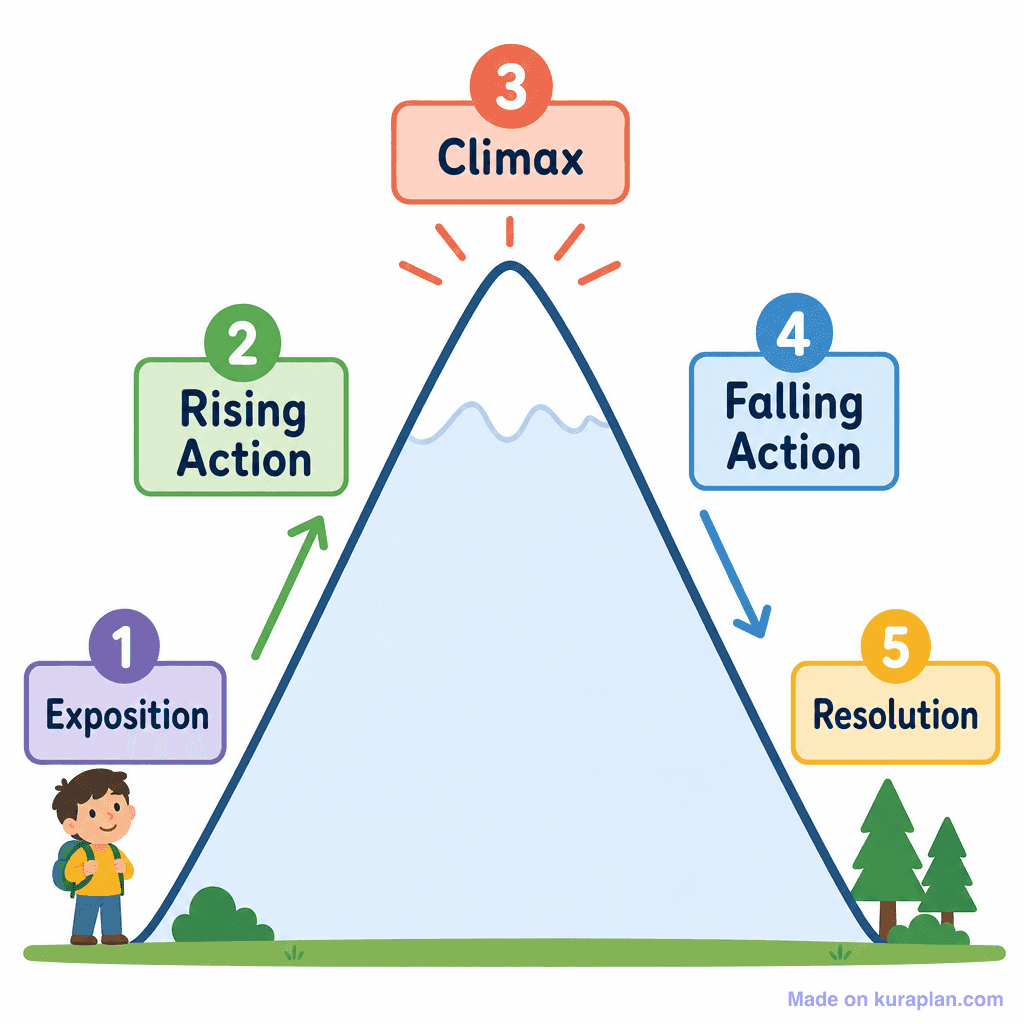 Narrative Plot Diagram (Story Mountain / Arc) (simple)