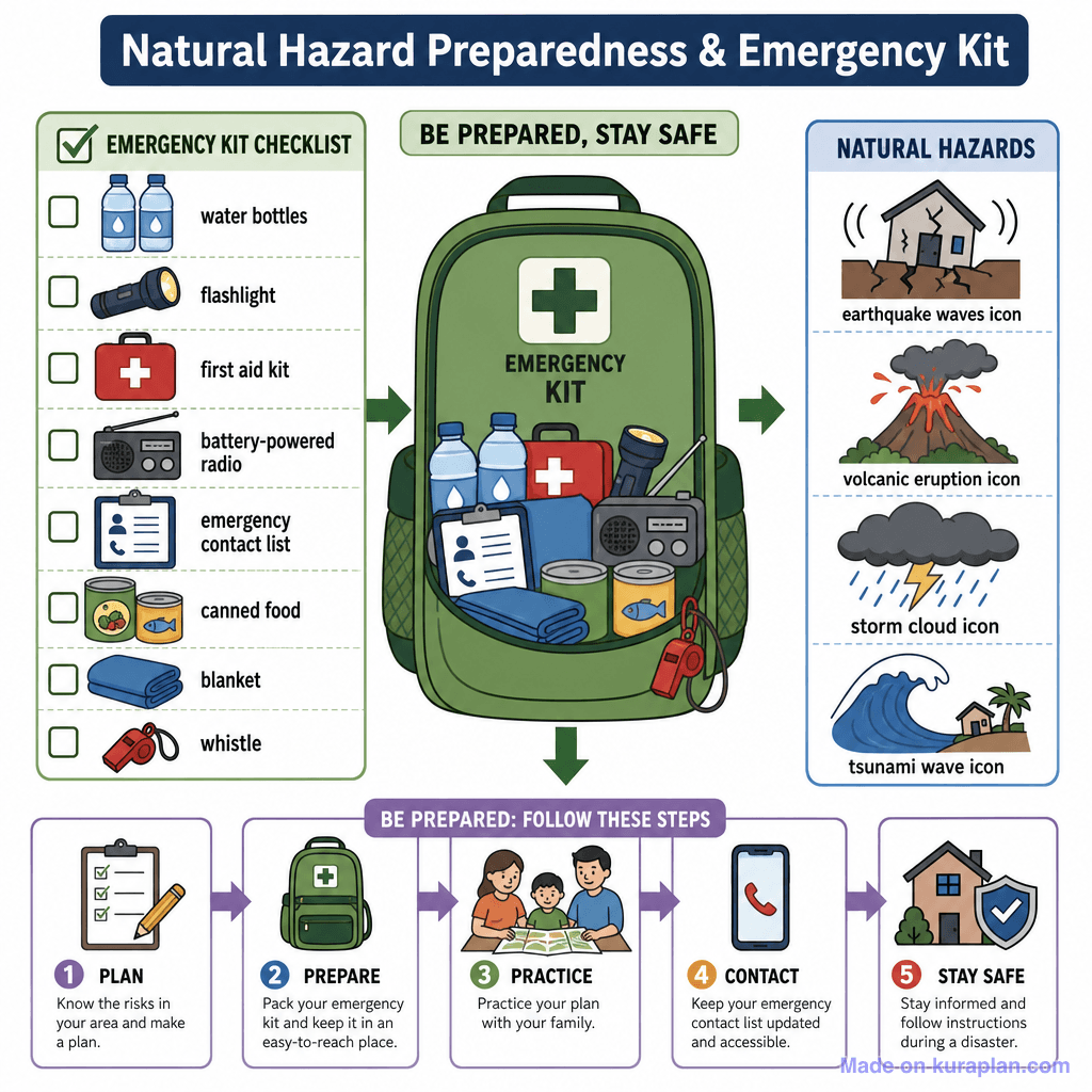 Natural Hazard Preparedness & Emergency Kit (detailed)