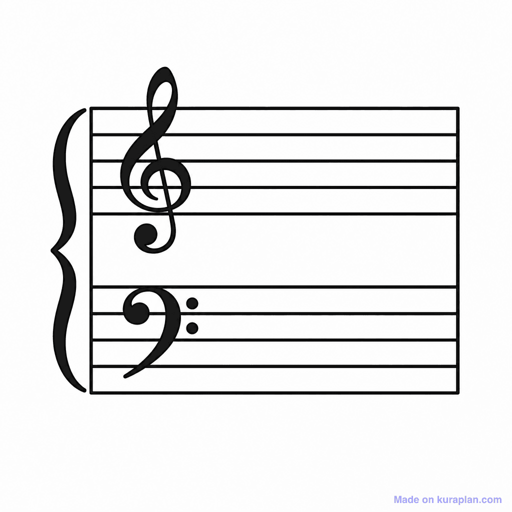Notation Grand Staff Blank