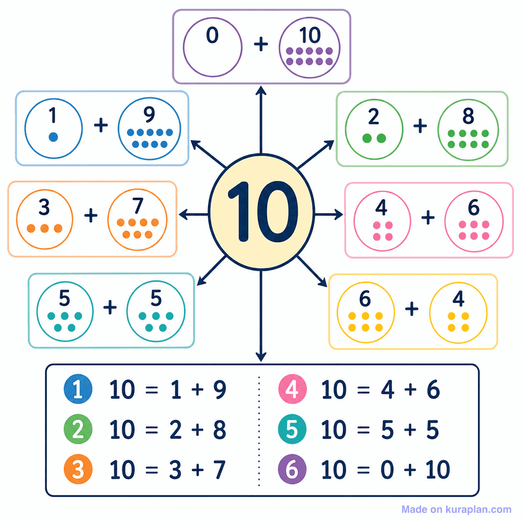 Number Bonds to 10 (detailed)