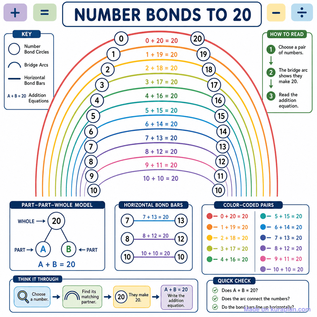 Number Bonds to 20 (detailed)
