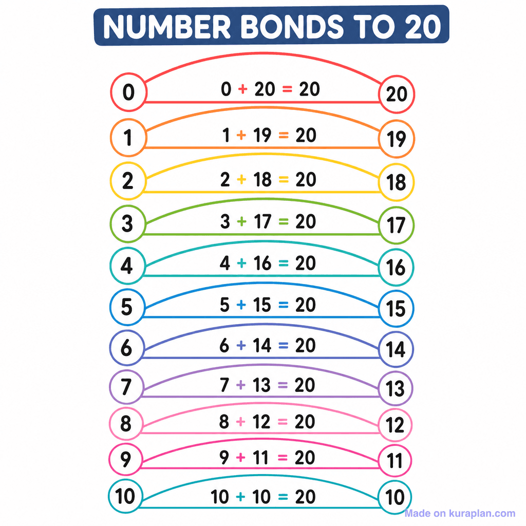 Number Bonds to 20 (simple)