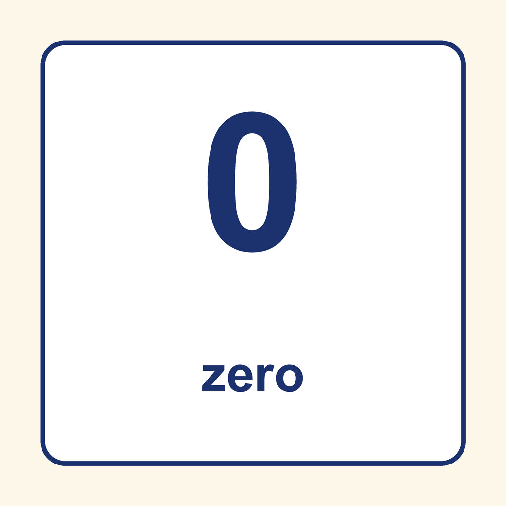 Number Word — 0 (Zero)