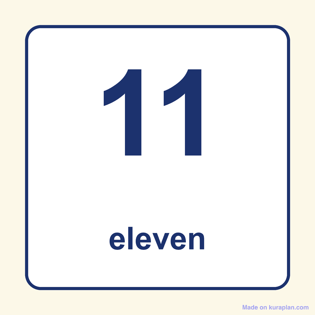 Number Word — 11 (Eleven)