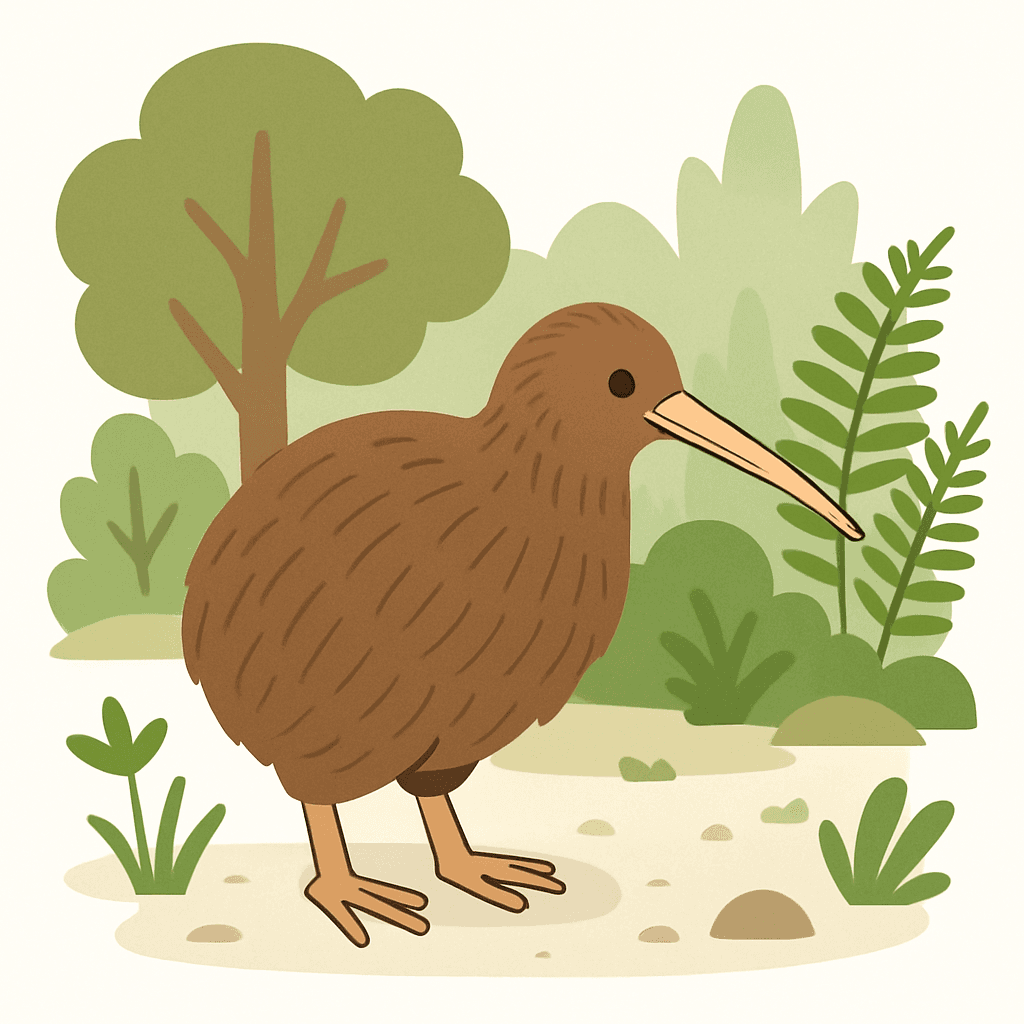 Kiwi bird (native NZ)