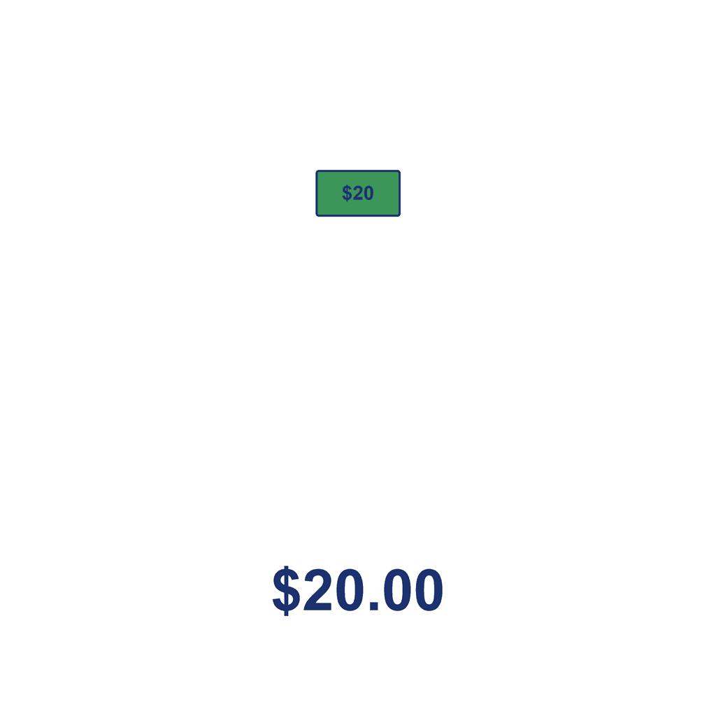 NZ Money Amount — $20.00