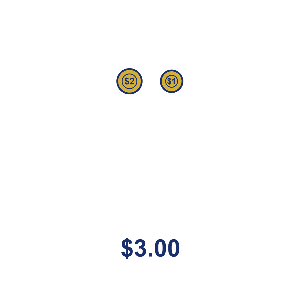 NZ Money Amount — $3.00