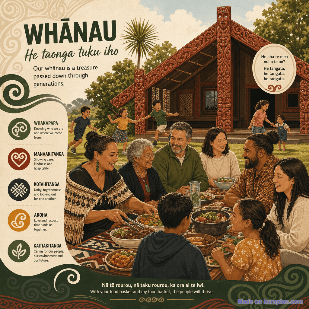 NZ multicultural family gathering