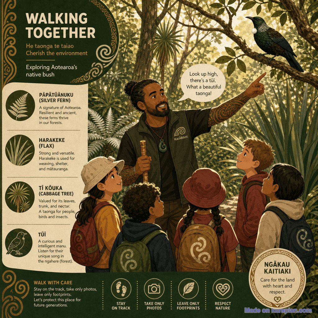 NZ native bush walk with guide