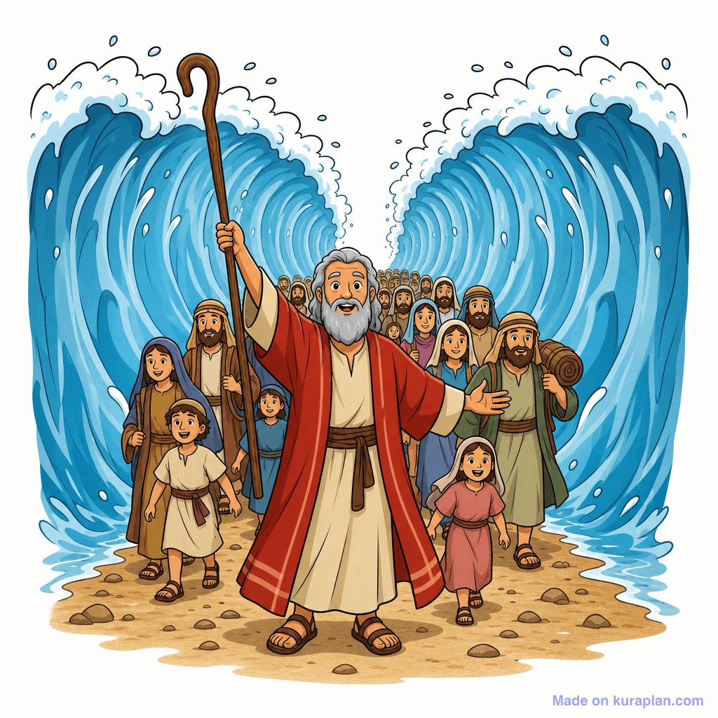Ot Moses Parts Red Sea