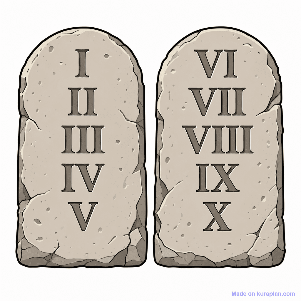 Ot Ten Commandments Tablets