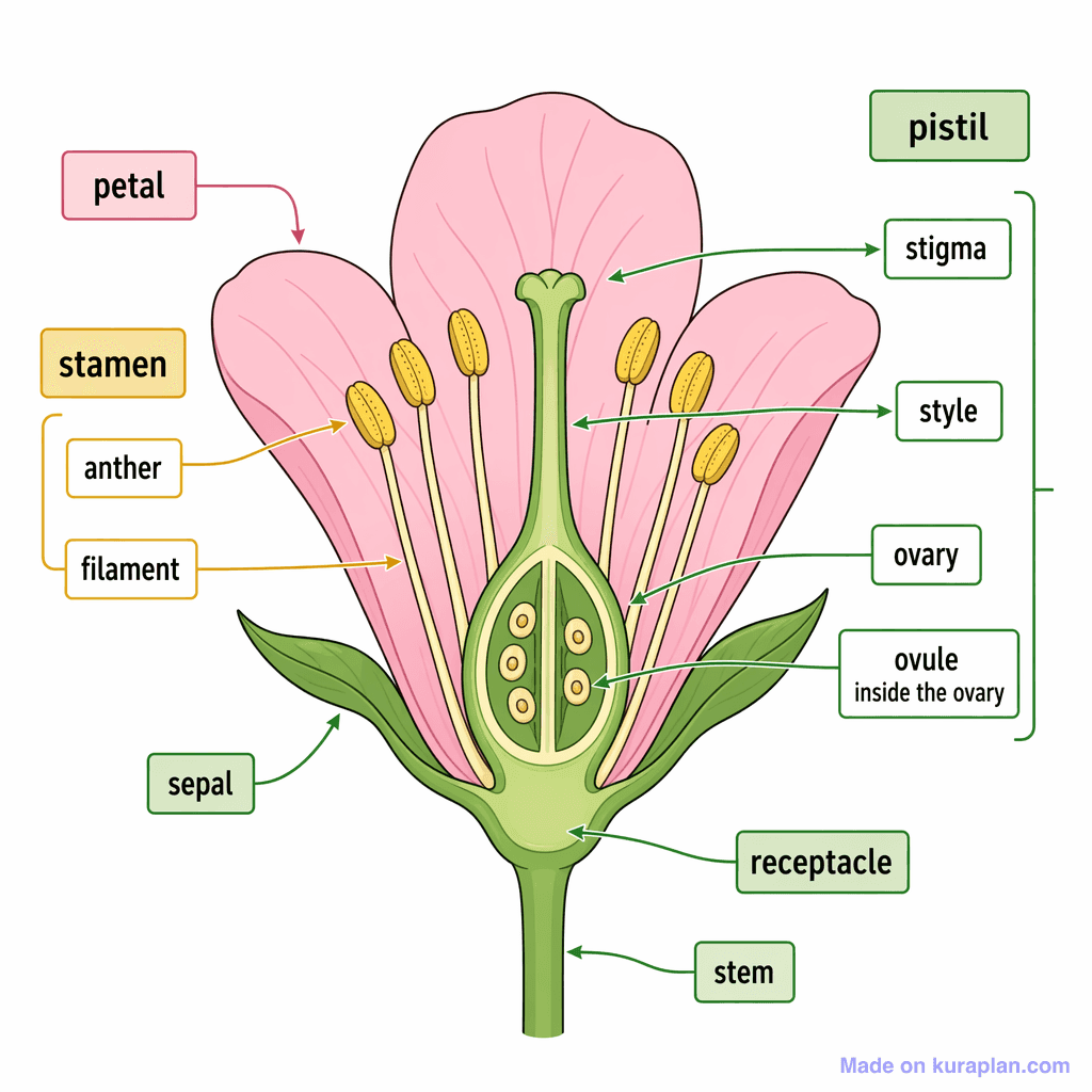 Parts of a Flower (detailed)