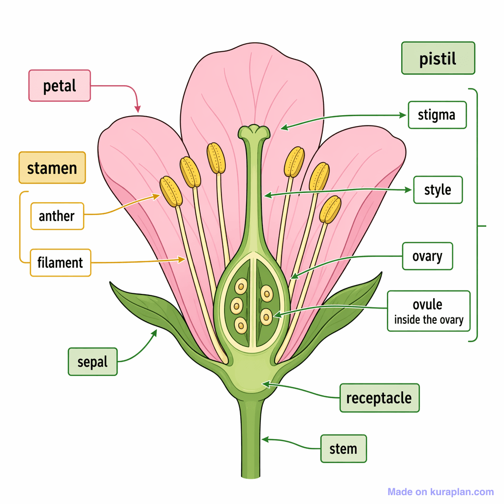 Parts of a Flower (detailed)