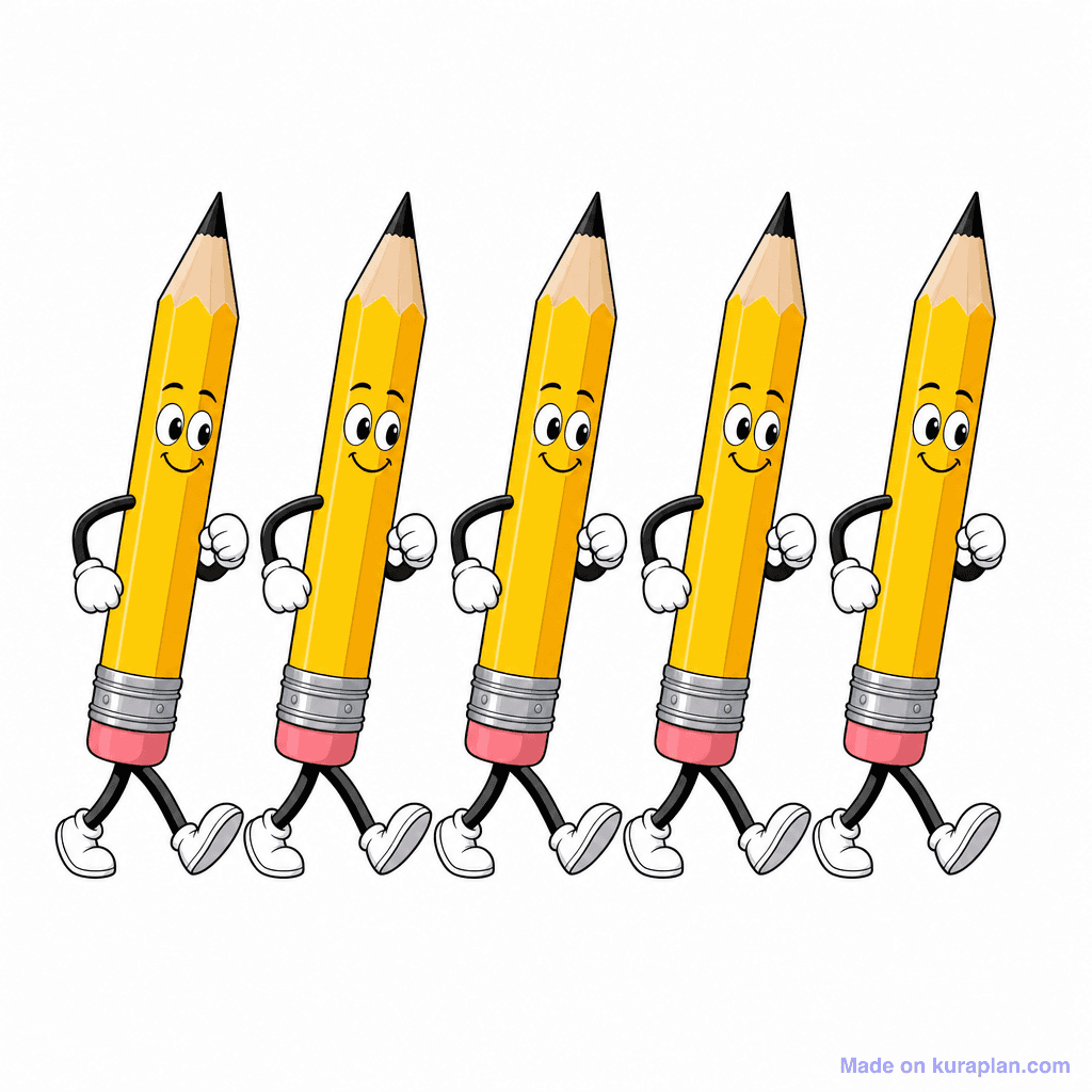 Personification Marching Pencils