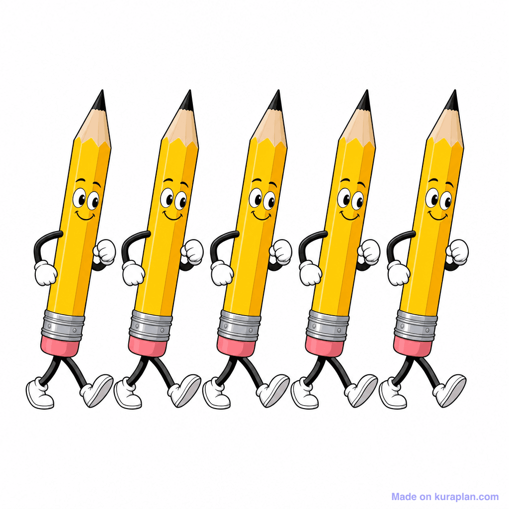 Personification Marching Pencils