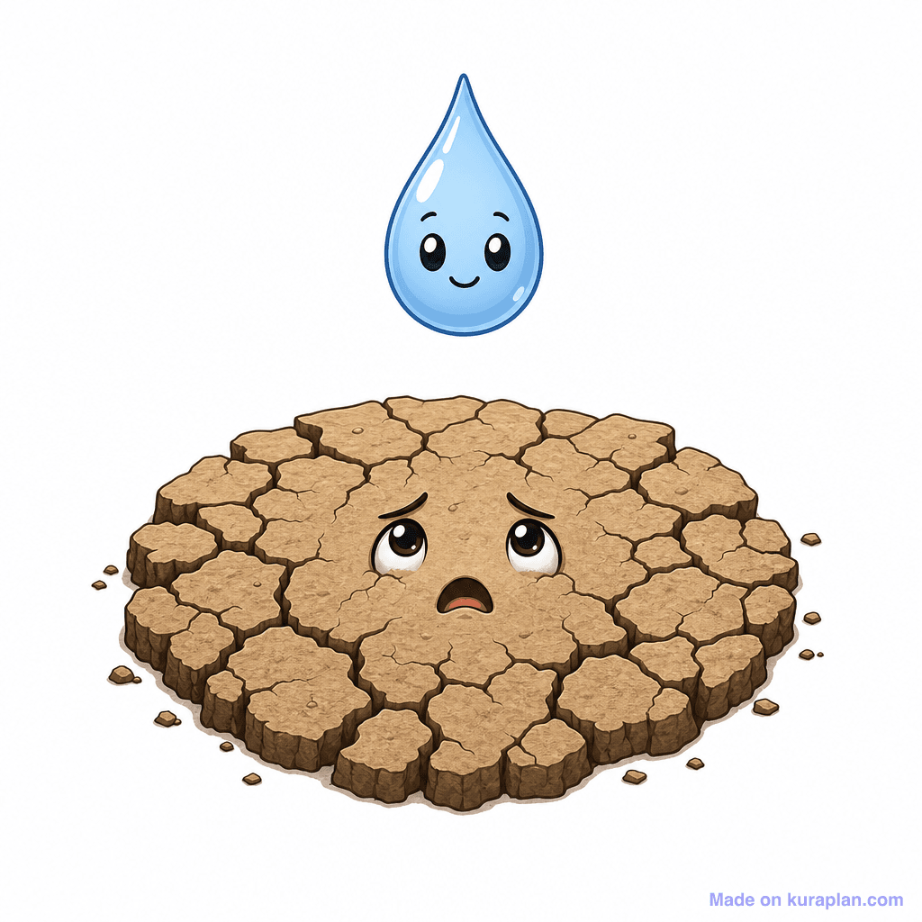 Personification Thirsty Earth