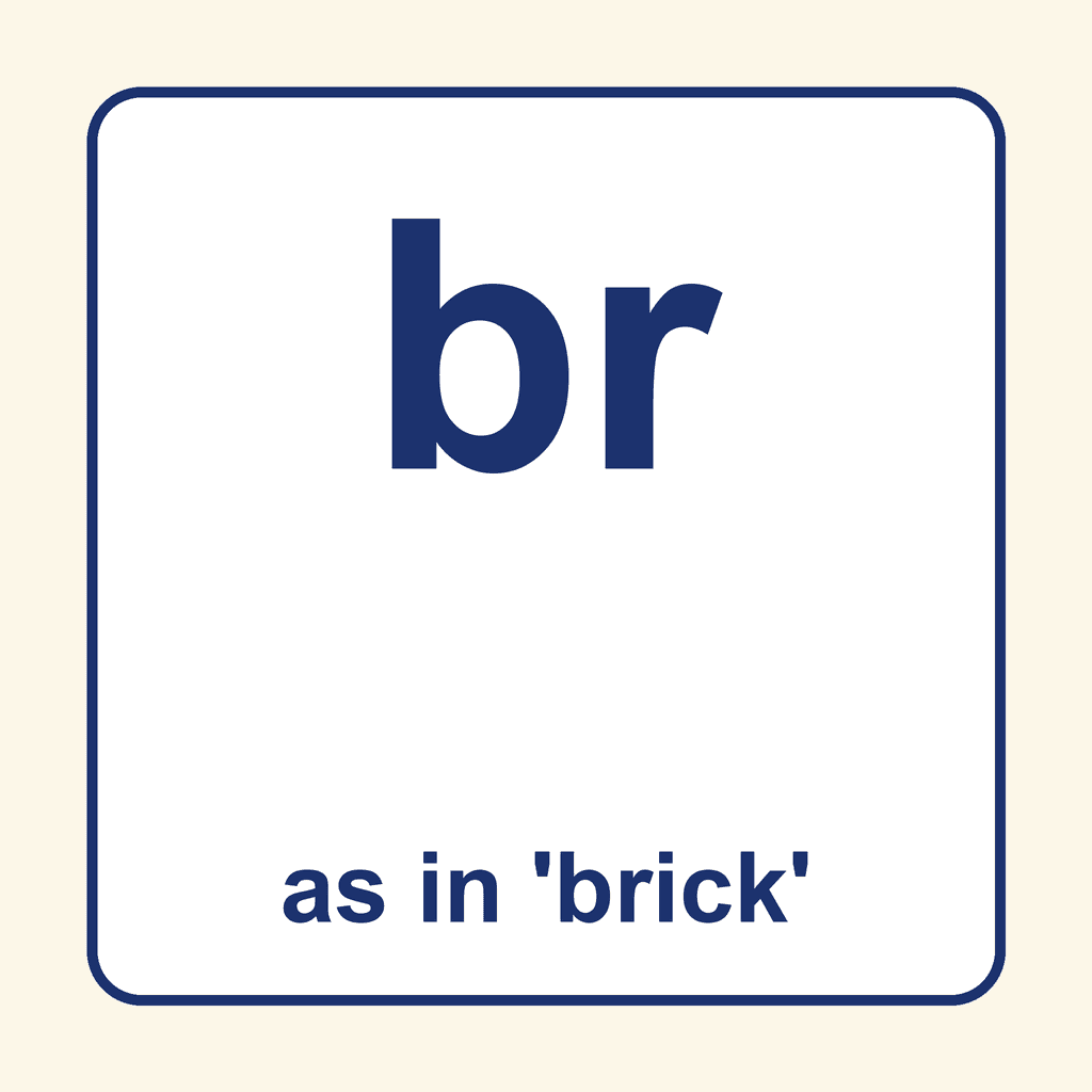 Phonics Blend — 'br' as in brick