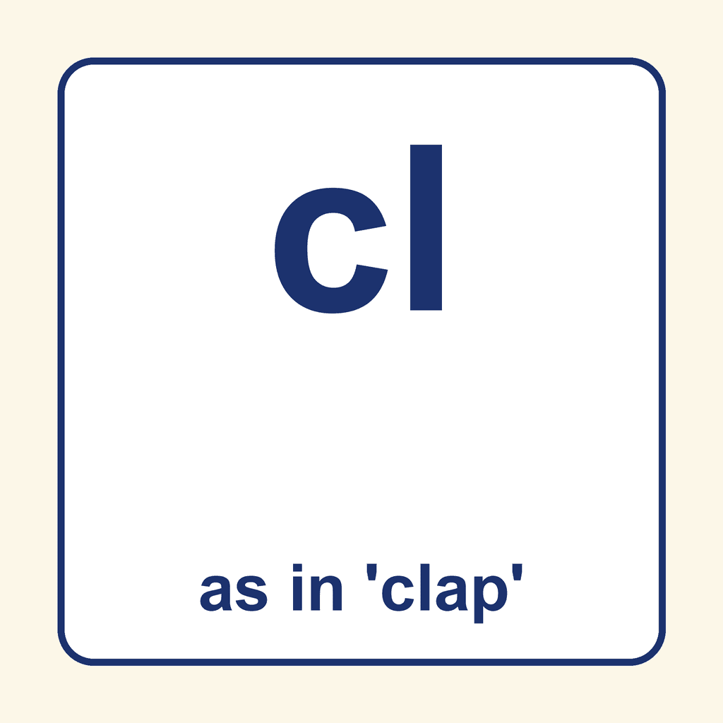 Phonics Blend — 'cl' as in clap